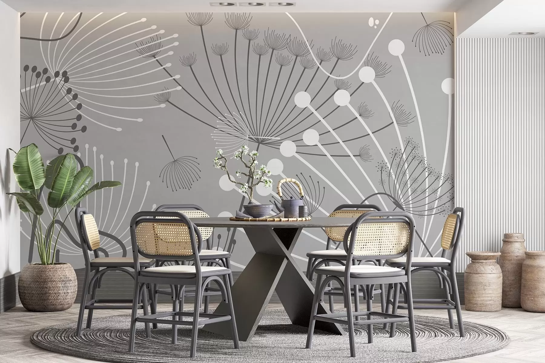 Fototapetai Abstrakčios gėlės w04702v3