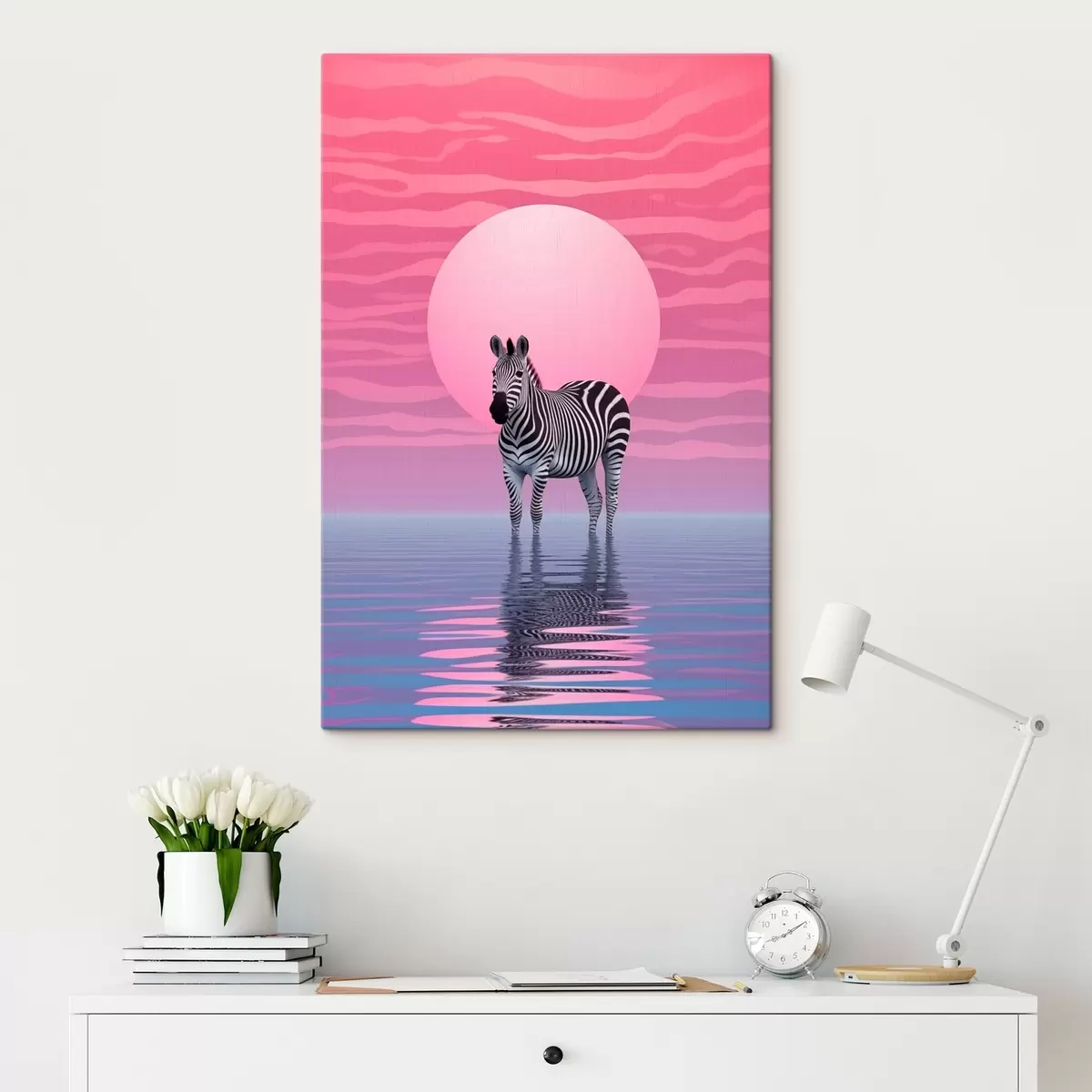 Paveikslėlis Zebra saulėlydžio metu s46230