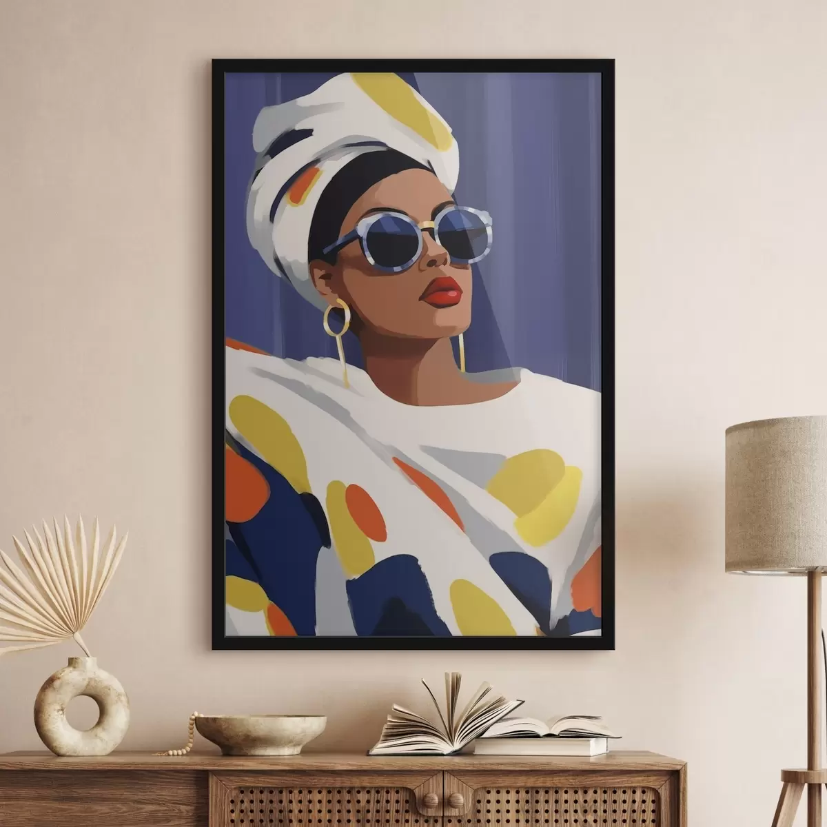Plakatas Moteris su akiniais f46231