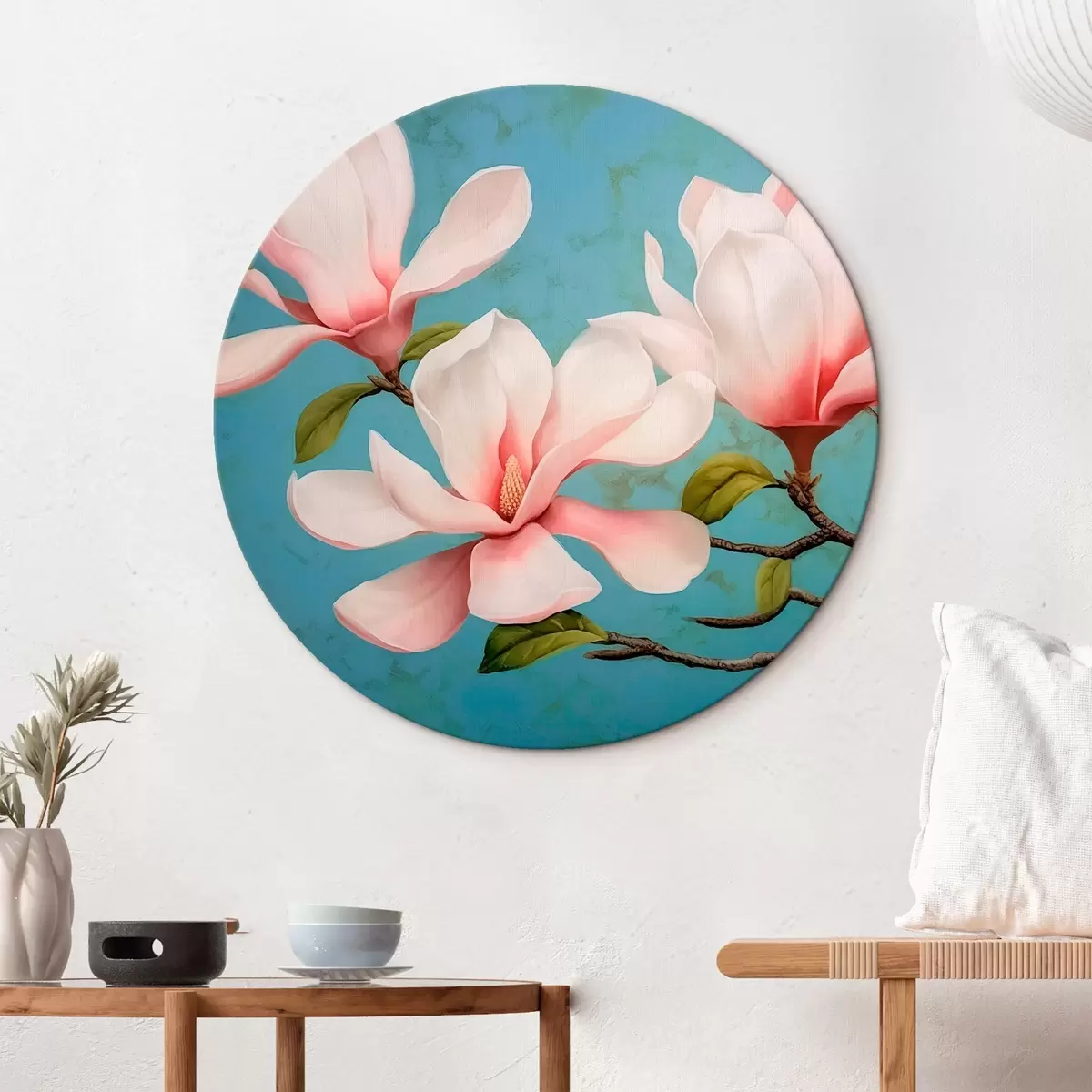 Apvalūs paveikslai Magnolija r46211