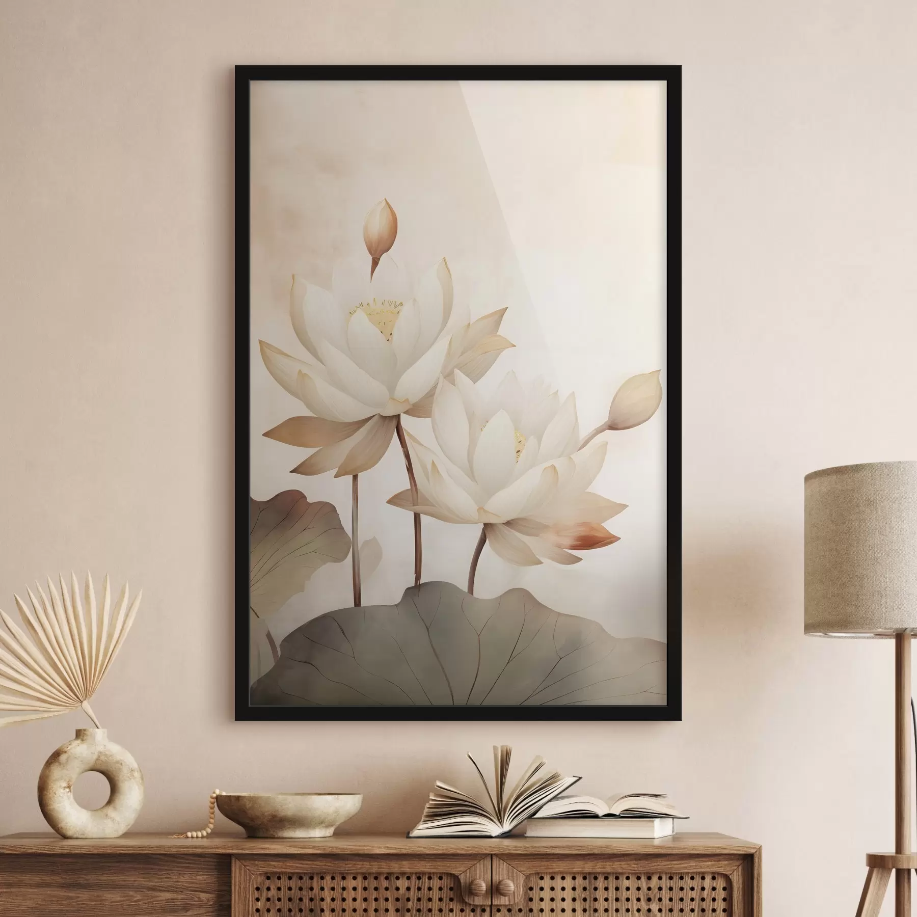 Fototapetai Didelės lotoso gėlės f46069