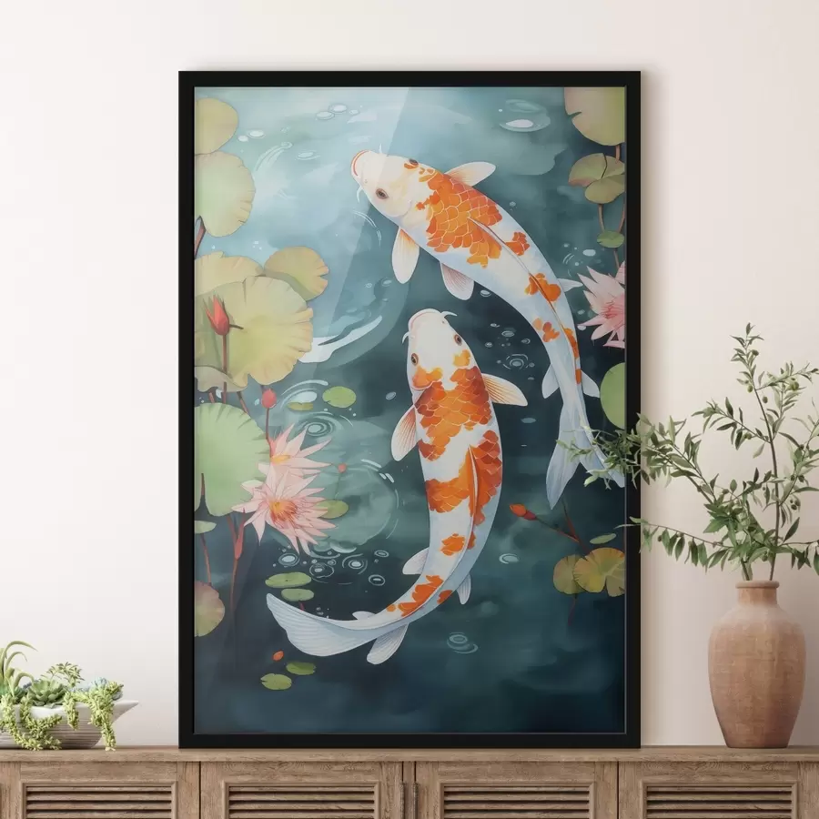 Fototapetai Žuvys tvenkinyje f46087