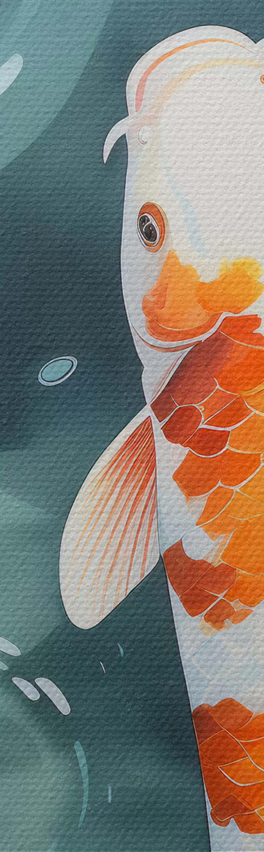 Paveikslėlis Ryškūs lotoso gėlių ir žuvų tvenkinyje vaizdai m00869