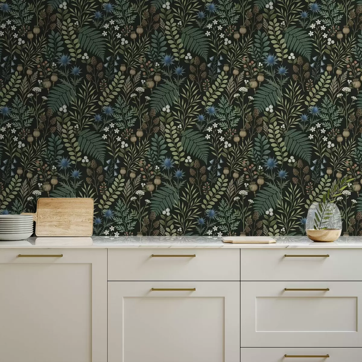 Tapetai Lauko žolės, uogos ir sėklos tamsiame fone a00706 Tapetai Lauko žolės, uogos ir sėklos tamsiame fone a00706