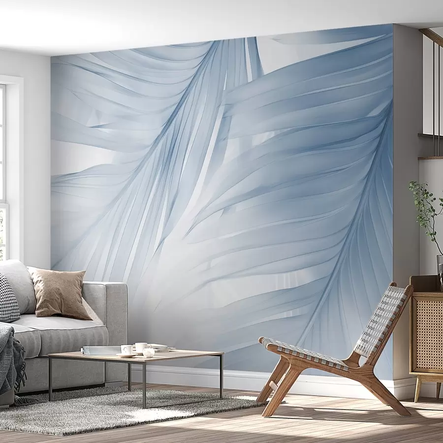 Fototapetai Paparčio lapai mėlynų atspalvių w04727v1