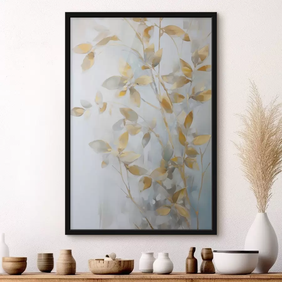 Fototapetai Abstraktūs lapai, imituojantys tapybą f46348