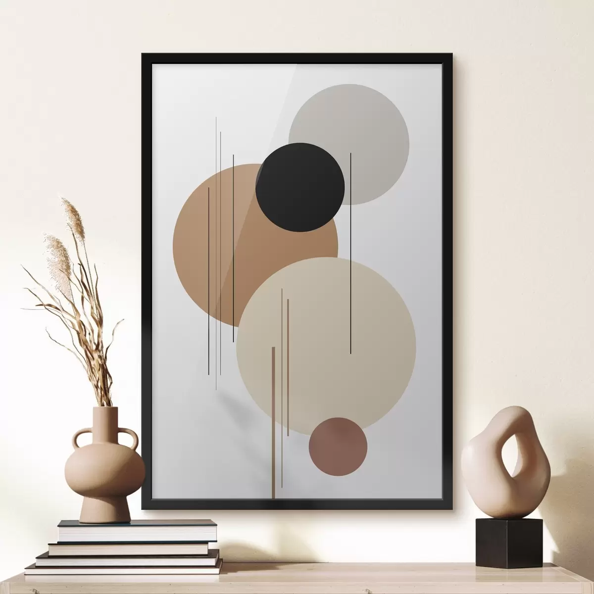 Plakatas Abstrakti geometrinė kompozicija f46351