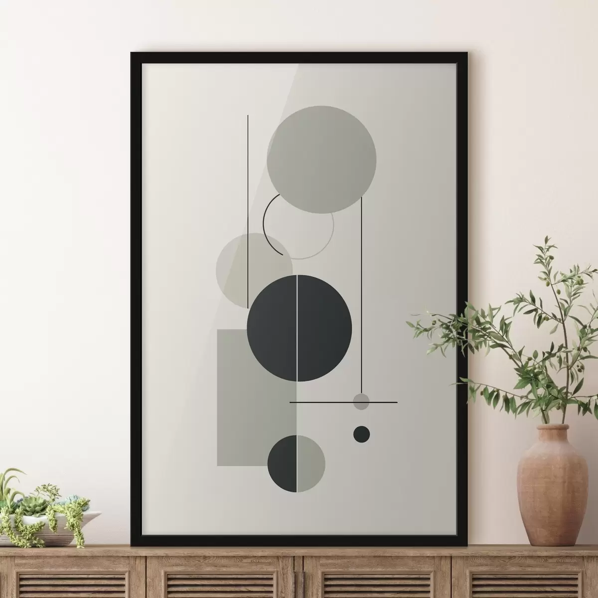 Plakatas Geometrinė minimalistinė abstrakcija f46352