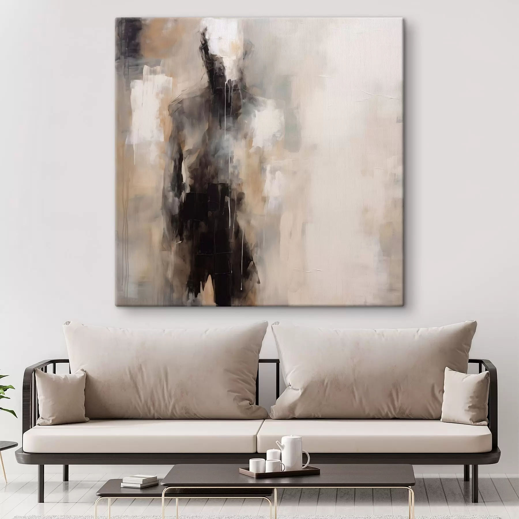 Paveikslėlis Abstraktaus žmogaus figūra šešėliuose s46360