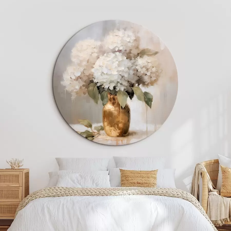 Paveikslėlis Subtilus hortenzijų puokštė vazoje r46263