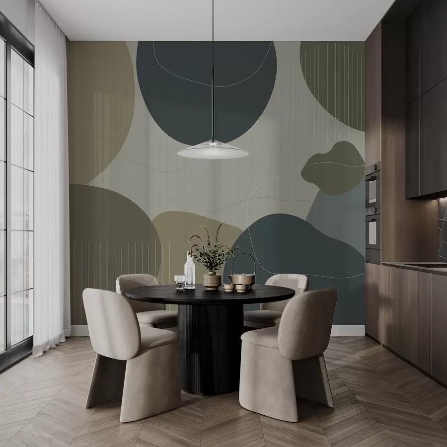 Fototapetai Abstraktūs apskritimai w04759v2