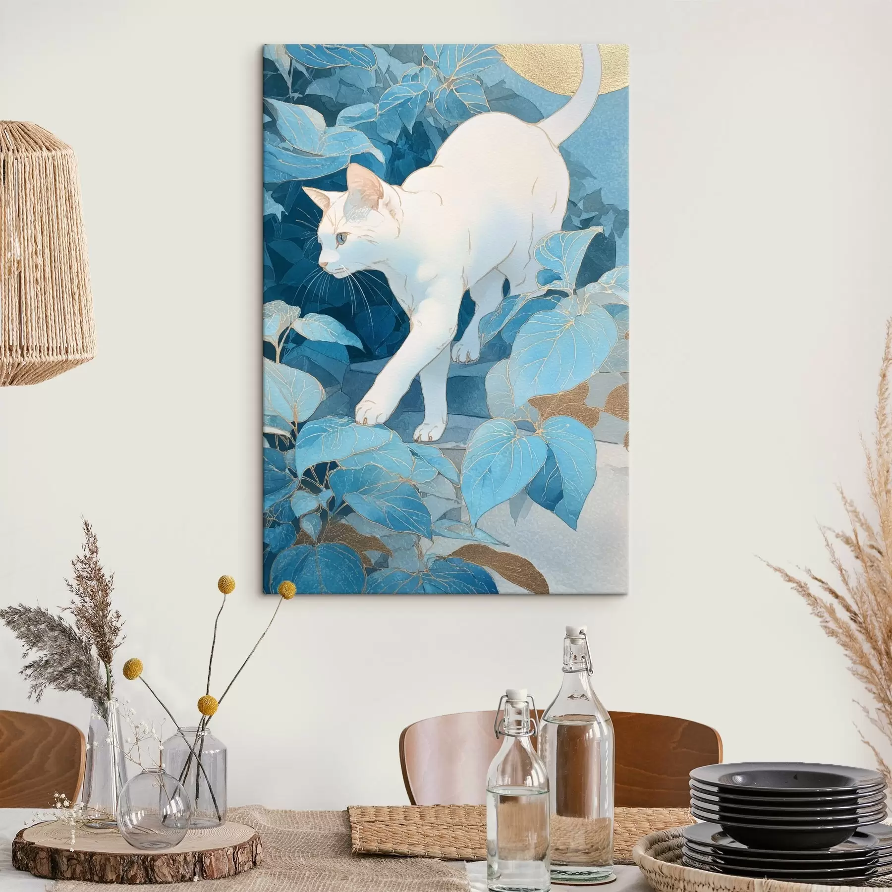 Paveikslėlis Katė tarp lapų s46362