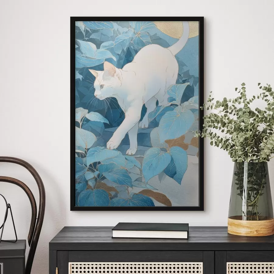 Fototapetai Katė tarp lapų f46362