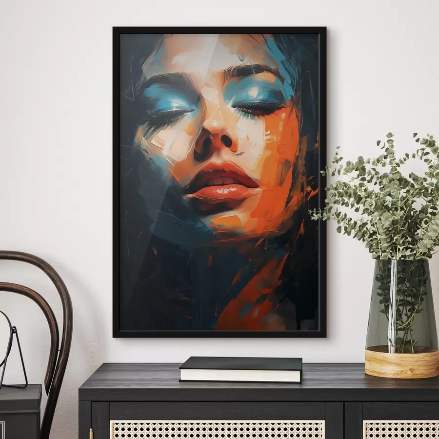 Fototapetai Mergaitės veidas su dažais f46377