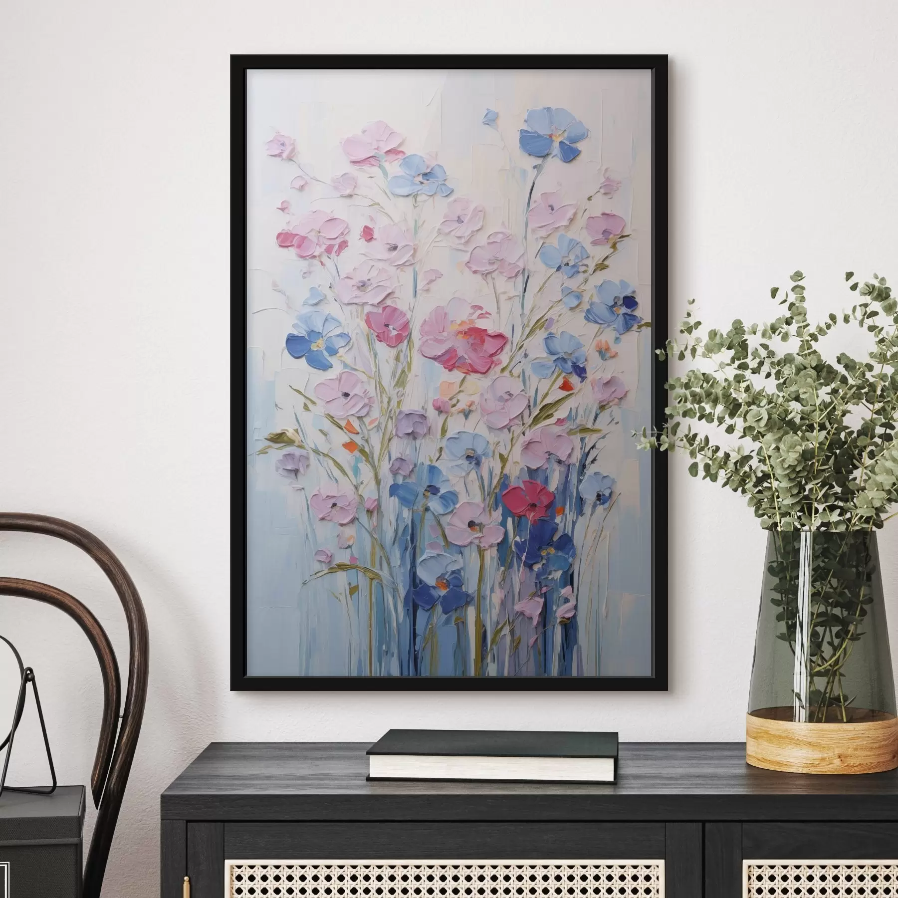 Fototapetai Tapytos gėlės f46395