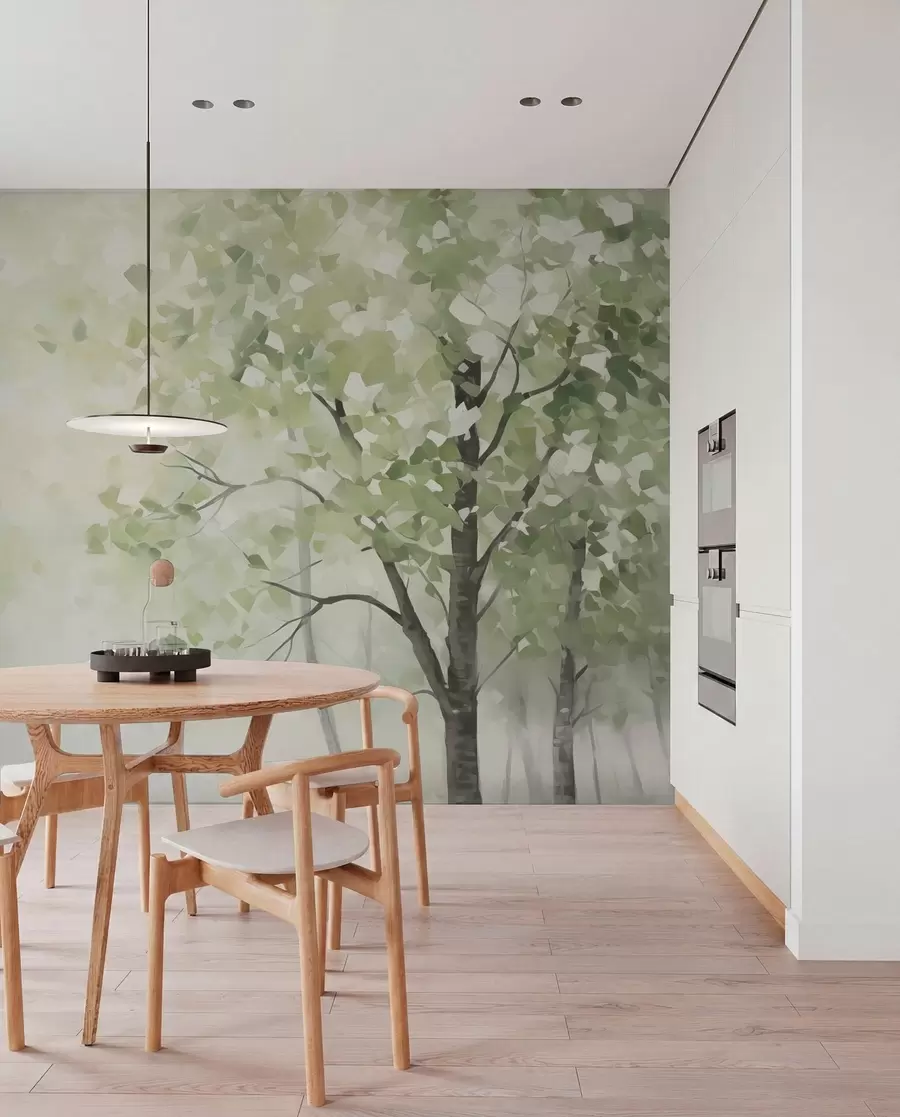 Fototapetai Abstrakčių medžių imitacija tapyboje w04781