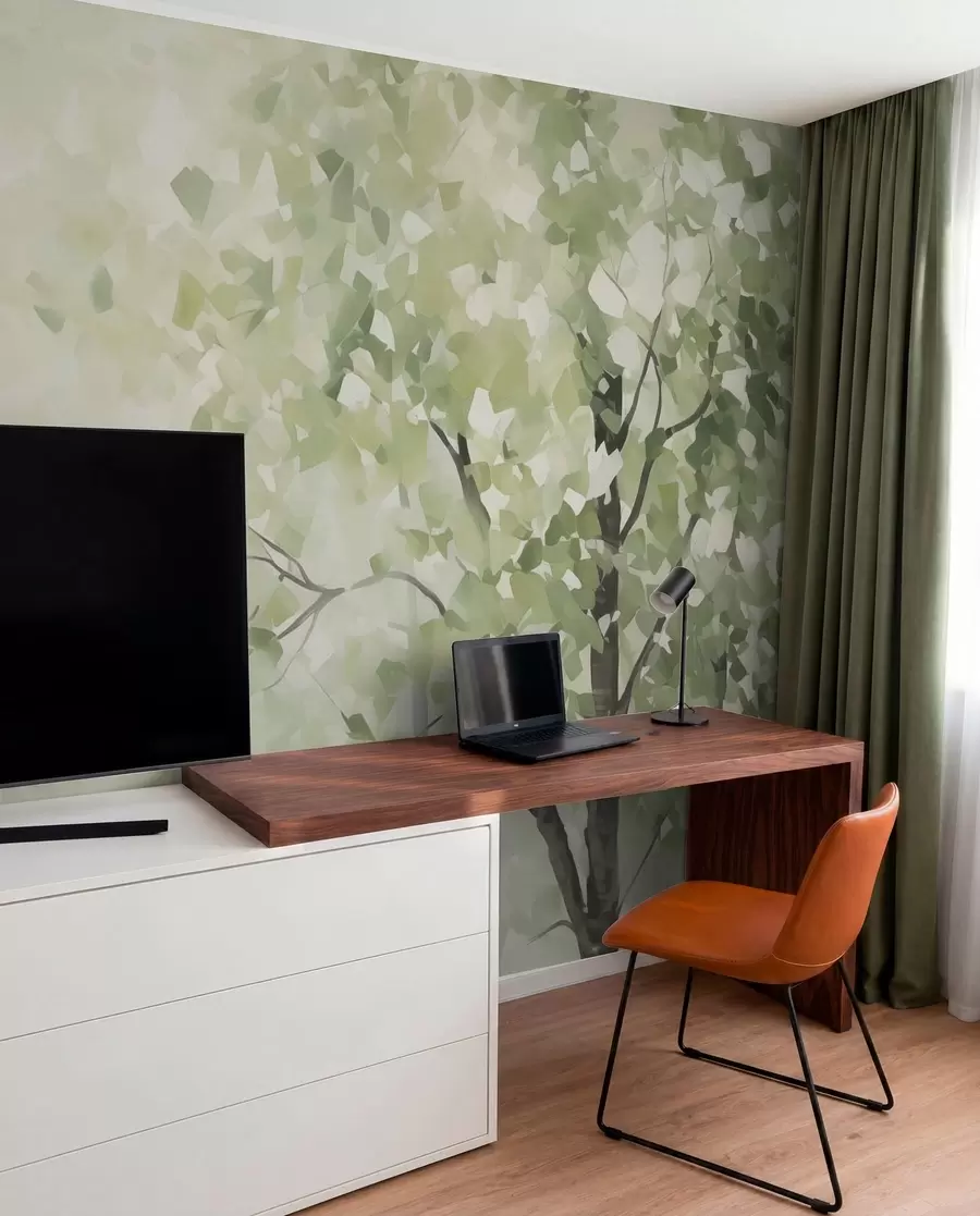Fototapetai Abstrakčių medžių imitacija tapyboje w04781