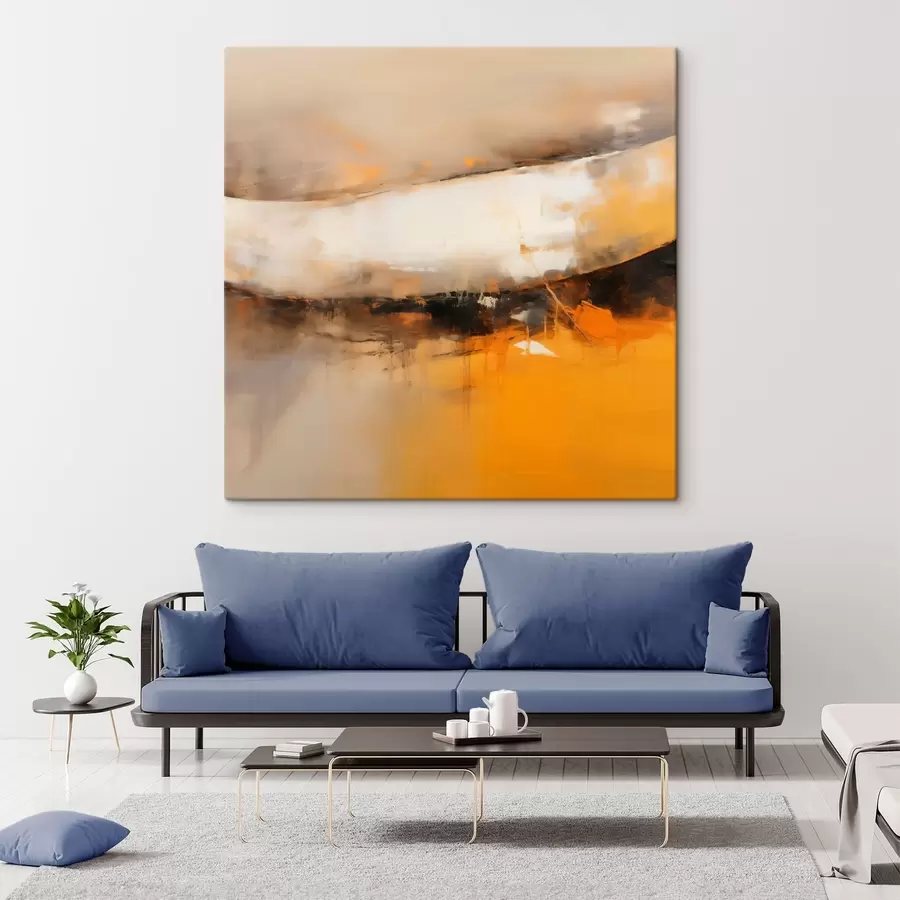 Paveikslėlis Dinamiška kompozicija su oranžiniais ir tamsiais atspalviais s46318