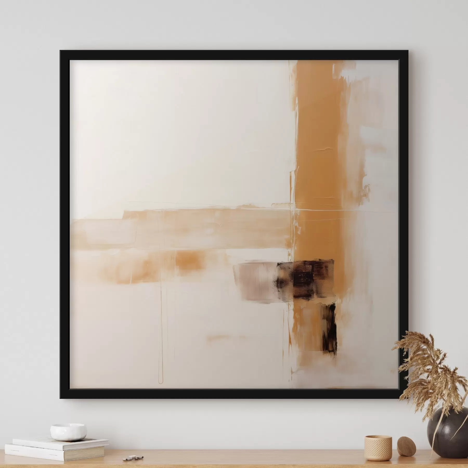 Fototapetai Oranžinė ir ruda abstrakcija f46307