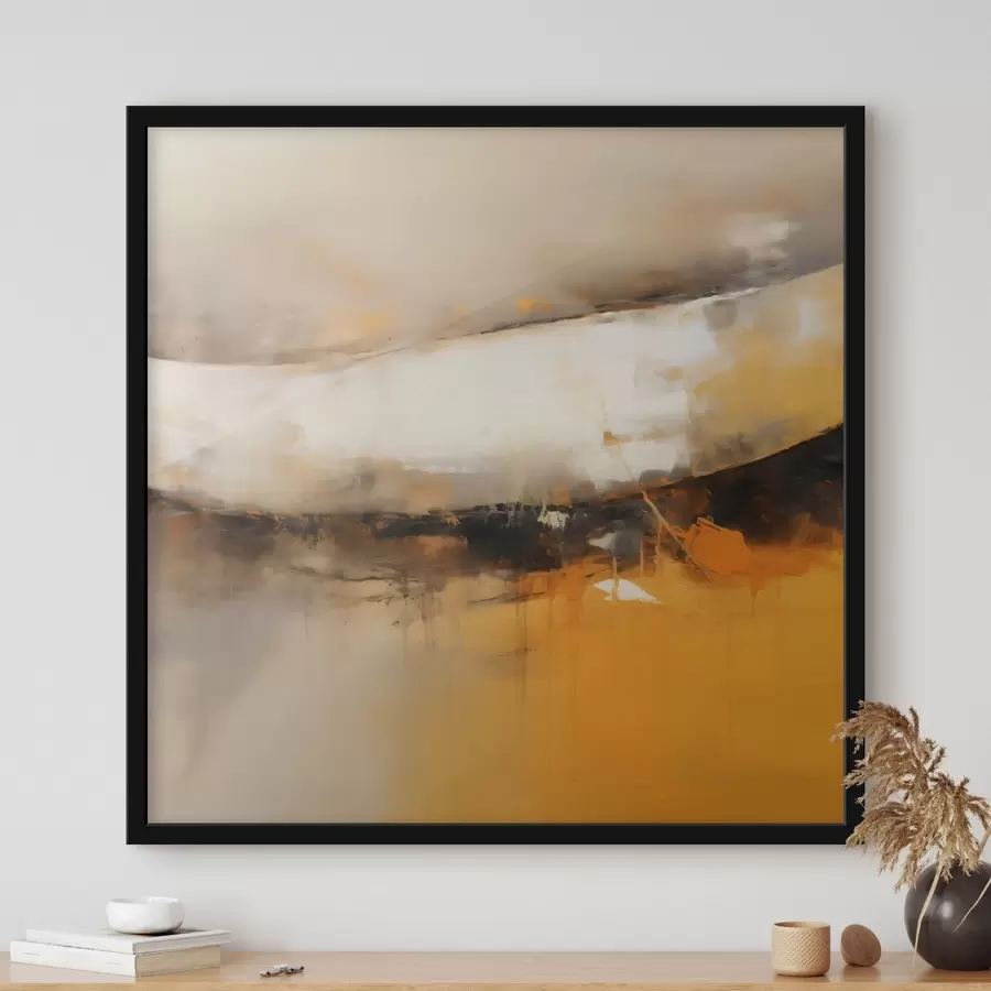 Fototapetai Dinamiška kompozicija su oranžiniais ir tamsiais atspalviais f46318