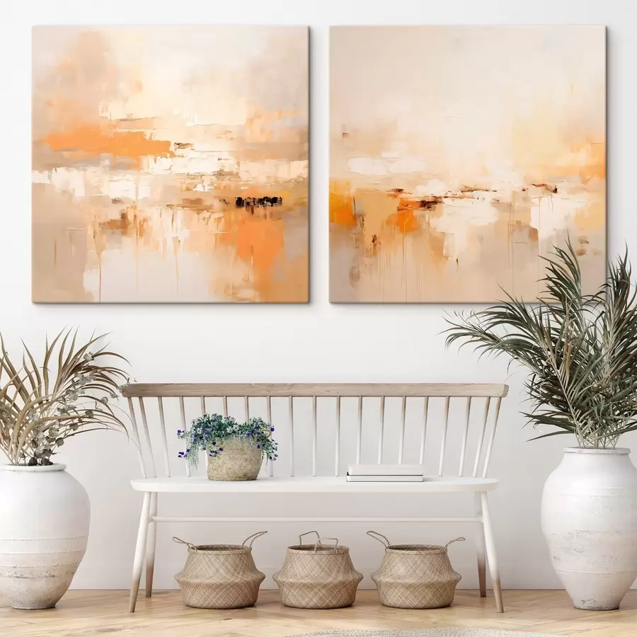 Paveikslėlis Šviesus abstraktus paveikslas rudens atspalviais m00895