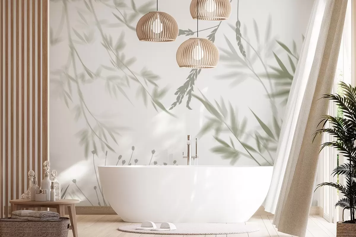 Fototapetai Lapų siluetai w04850