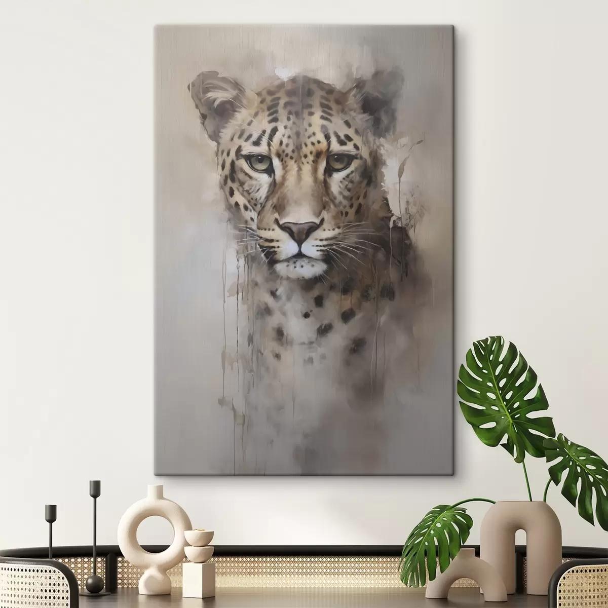 Paveikslėlis Leopardo imitacijos tapyba s46434 - Uwalls.lt Paveikslėlis Leopardo imitacijos tapyba s46434