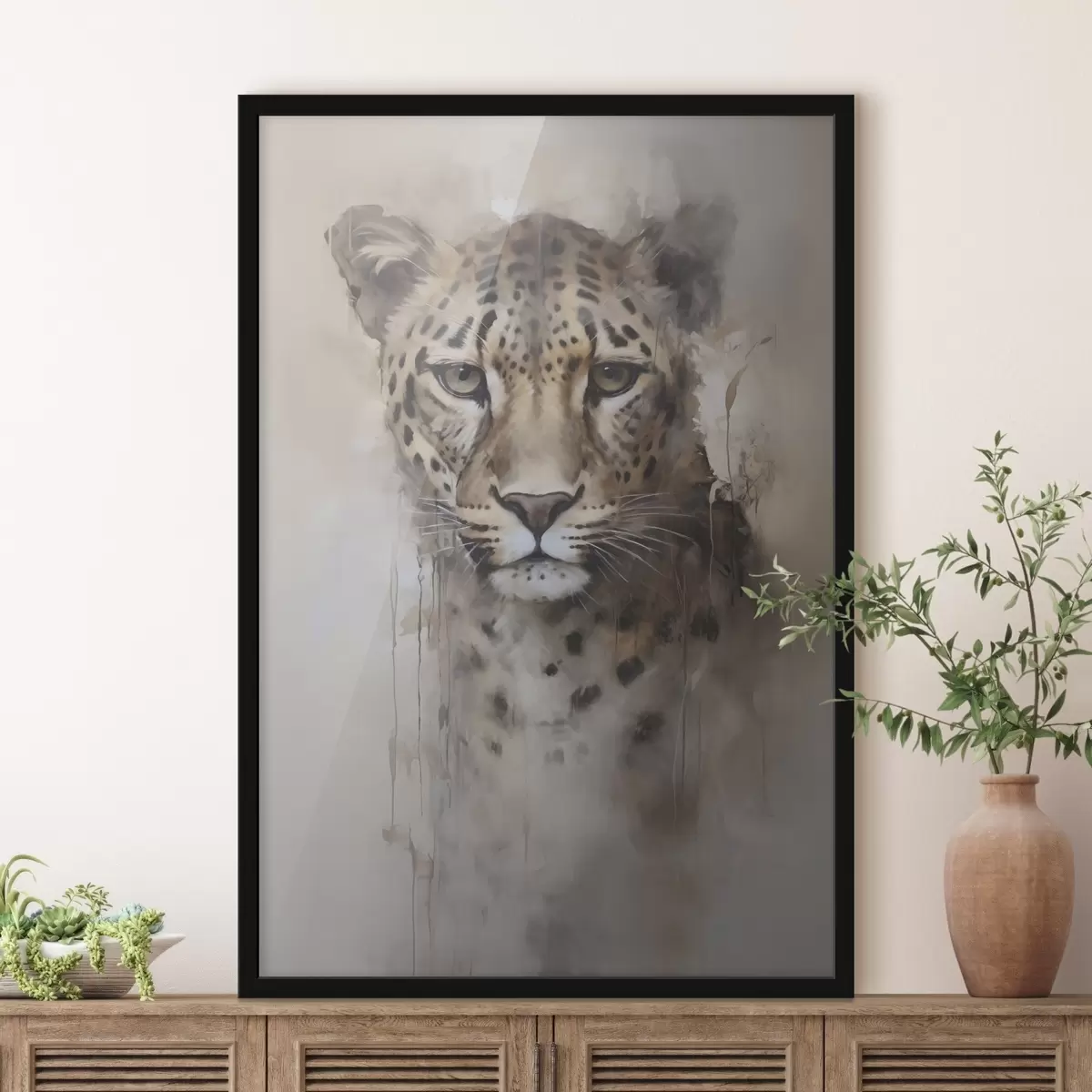 Plakatas Leopardo imitacijos tapyba f46434