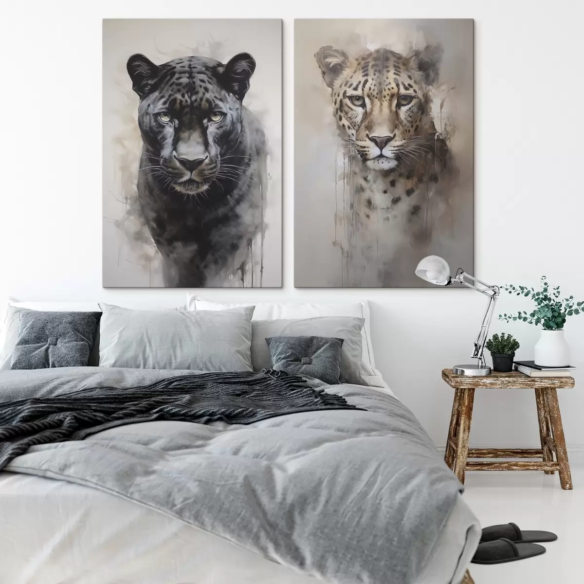 Paveikslėlis Panterė ir leopardas m00931 - Uwalls.lt Paveikslėlis Panterė ir leopardas m00931