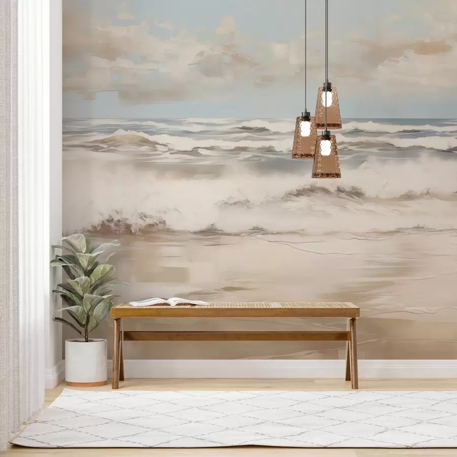 Fototapetai Pastelinis jūros peizažas w04836