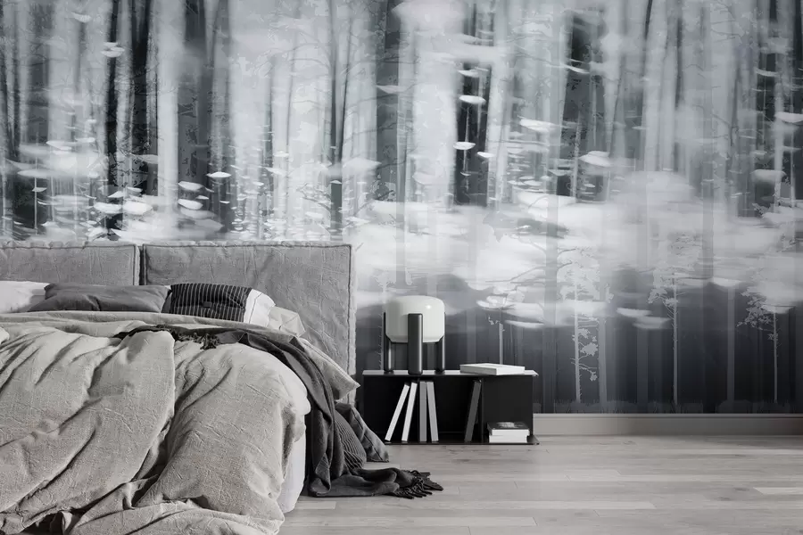 Fototapetai Stilizuoti medžio kamienai pastelinėmis spalvomis w04844v2