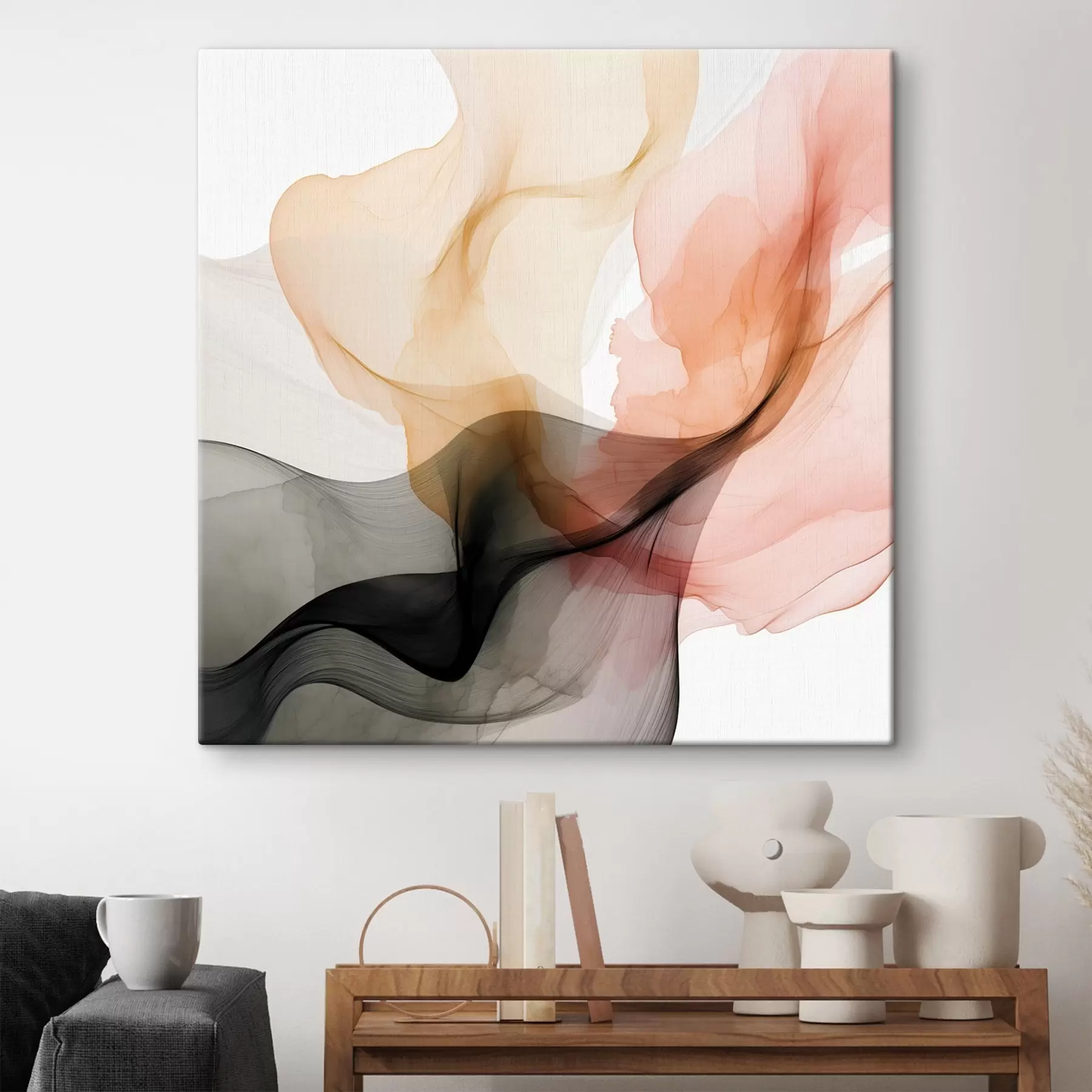 Paveikslėlis Koralų ir pilkos spalvos perteklius subtilaus stiliaus s46333