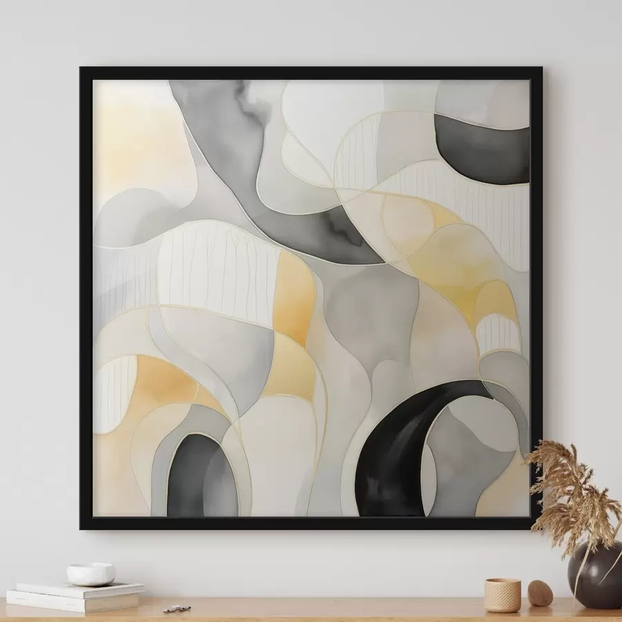 Fototapetai Banguotos formos alkoholinių dažų stiliumi f46329