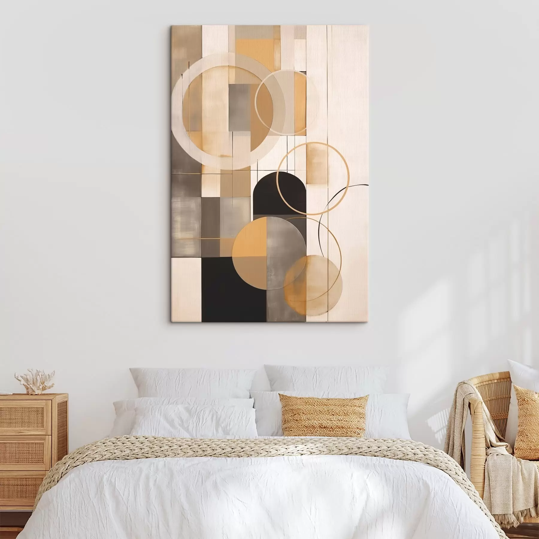 Paveikslėlis Geometrinė abstrakcija su apskritimais s46359