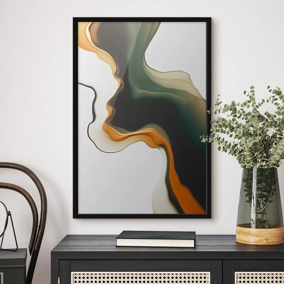 Plakatas Abstrakti banga f46449