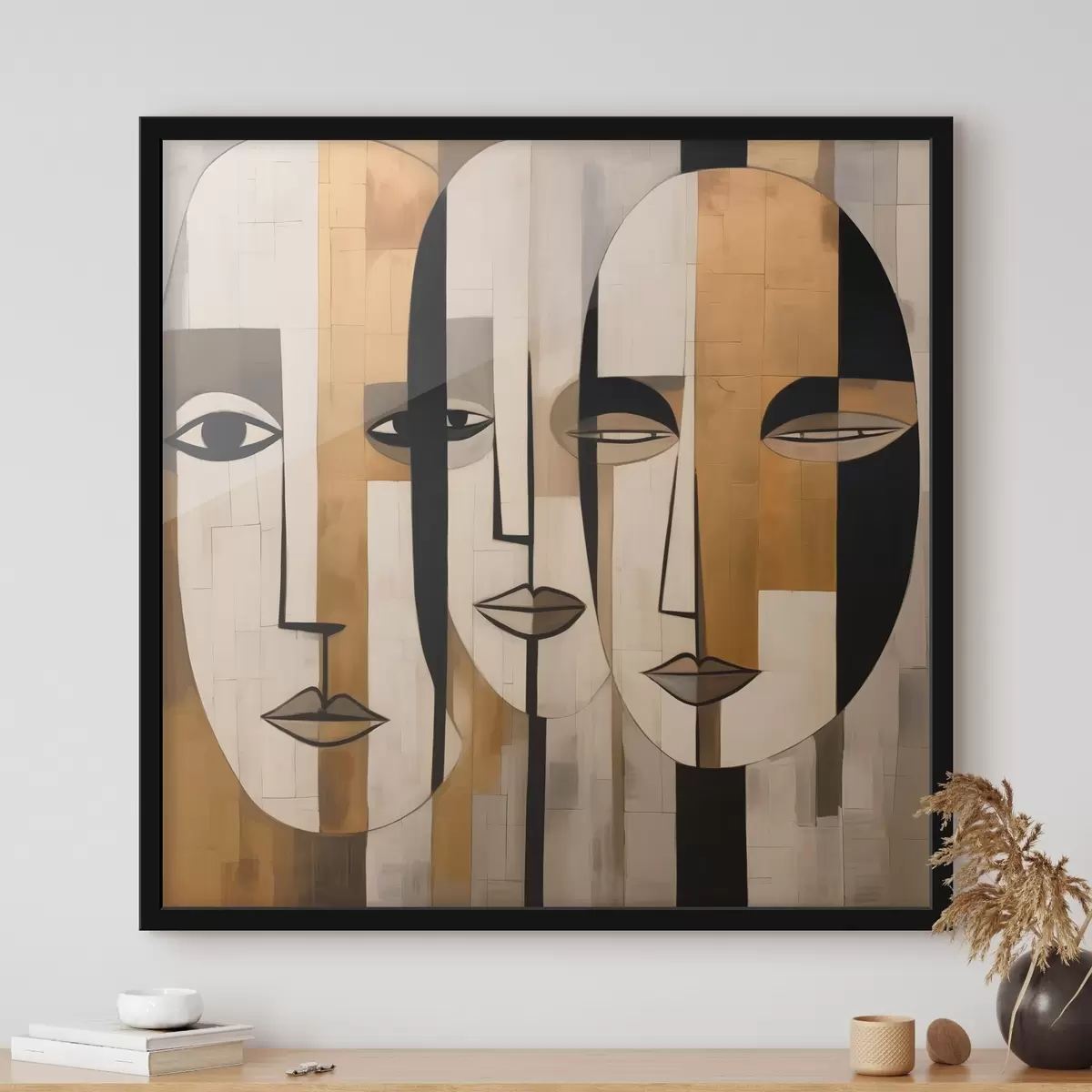 Plakatas Abstraktūs veidai f46452