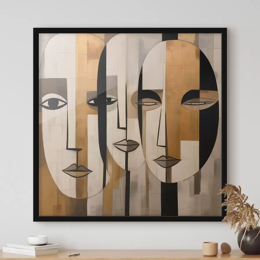 Fototapetai Abstraktūs veidai f46452