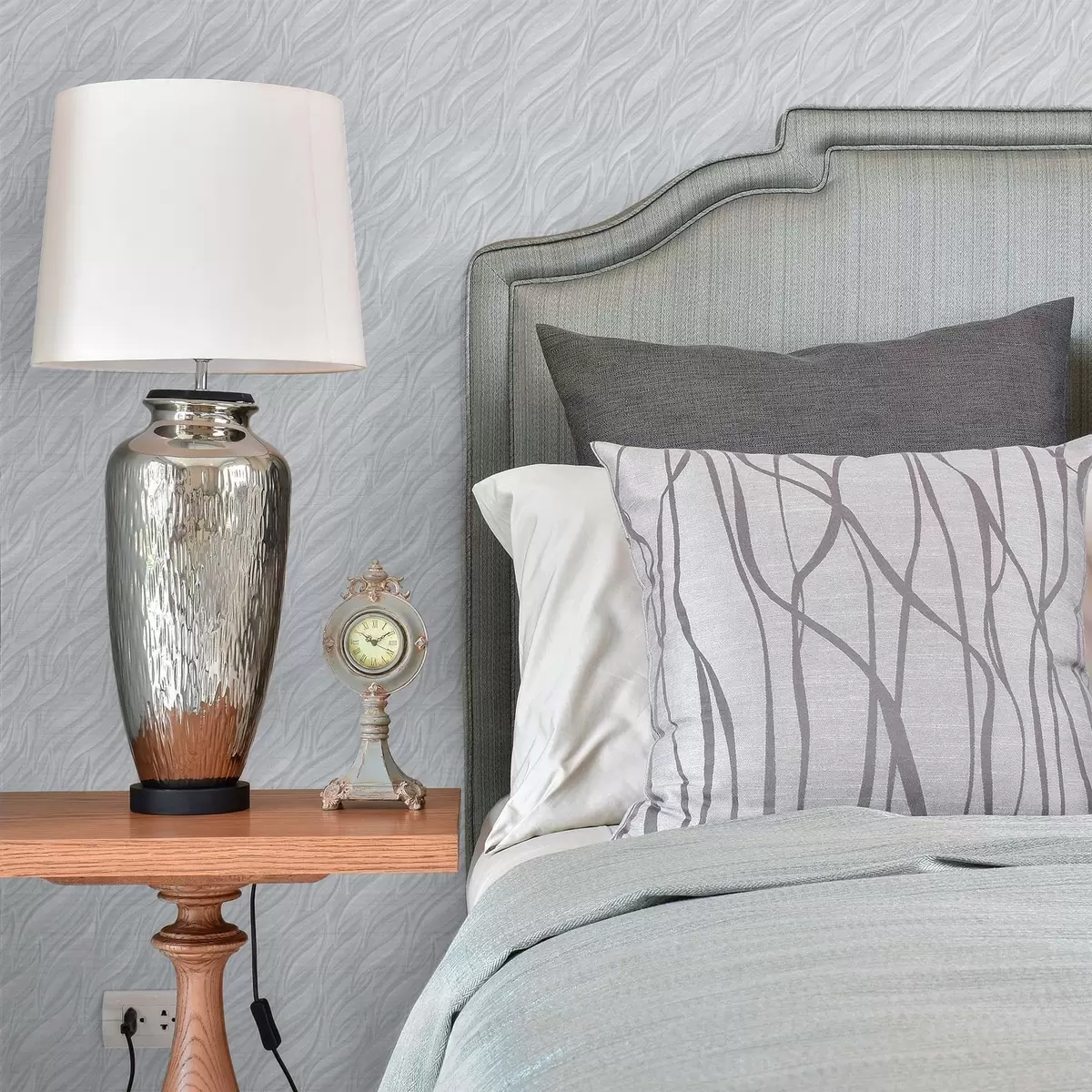 Tapetai Tekstūruotos šepetėlio bangos, šaltas mėlynai pilkas a00688v3