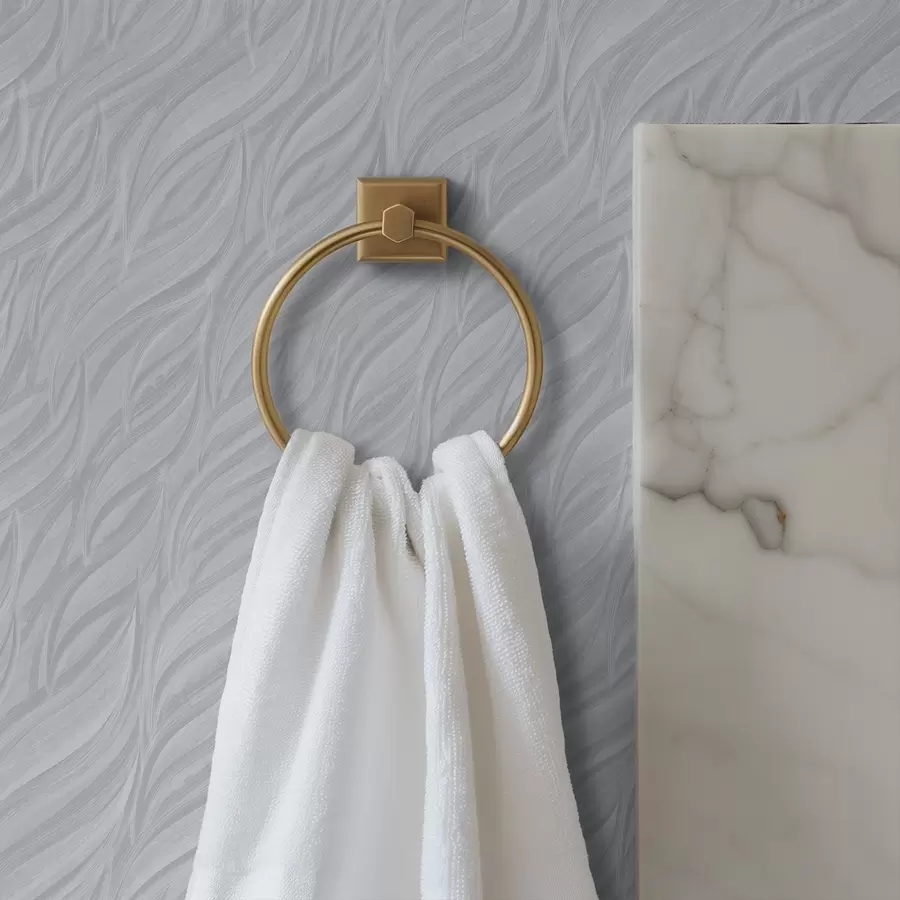 Fototapetai Tekstūruotos šepetėlio bangos, šaltas mėlynai pilkas a00688v3