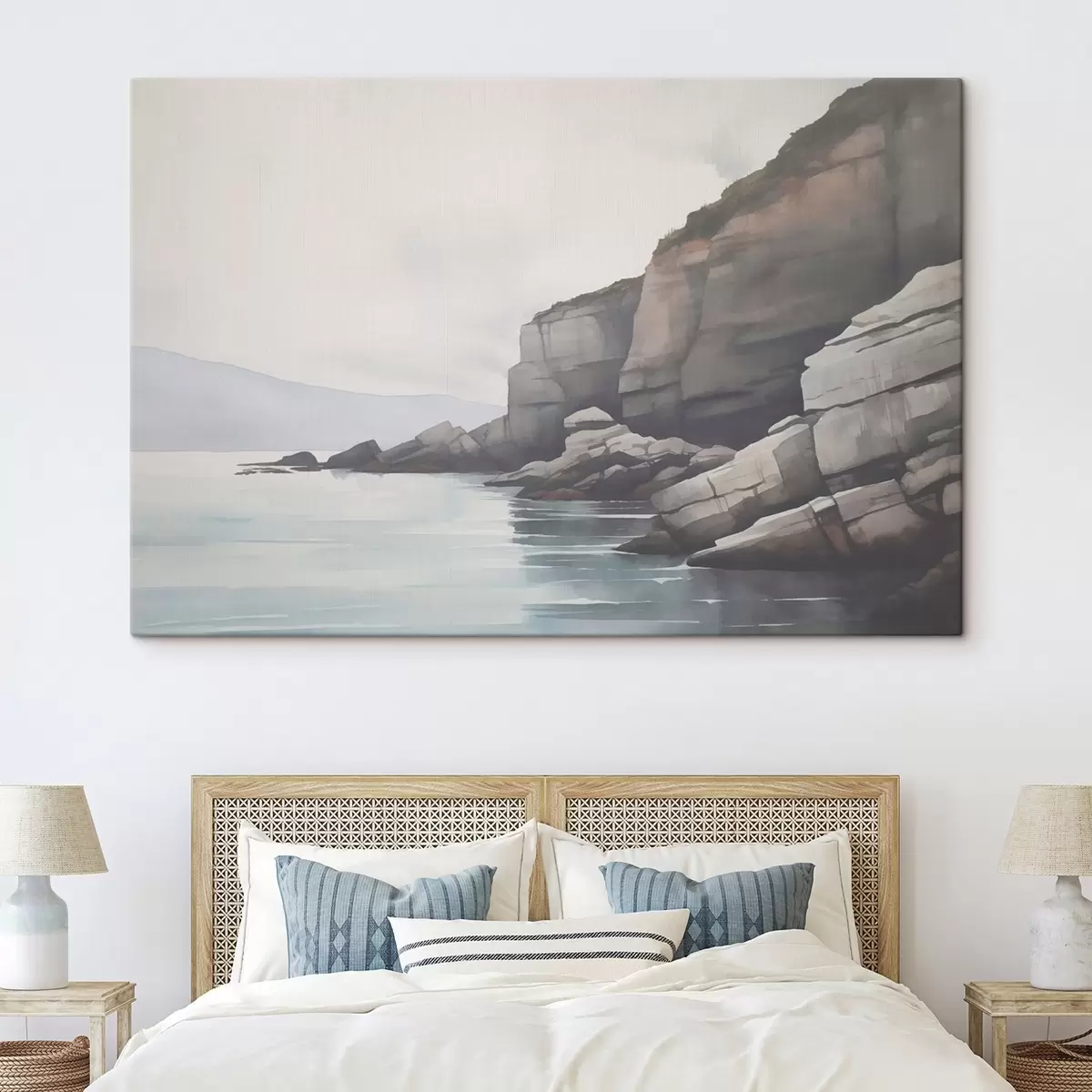 Paveikslėlis Uolėta pakrantė rūke s46464