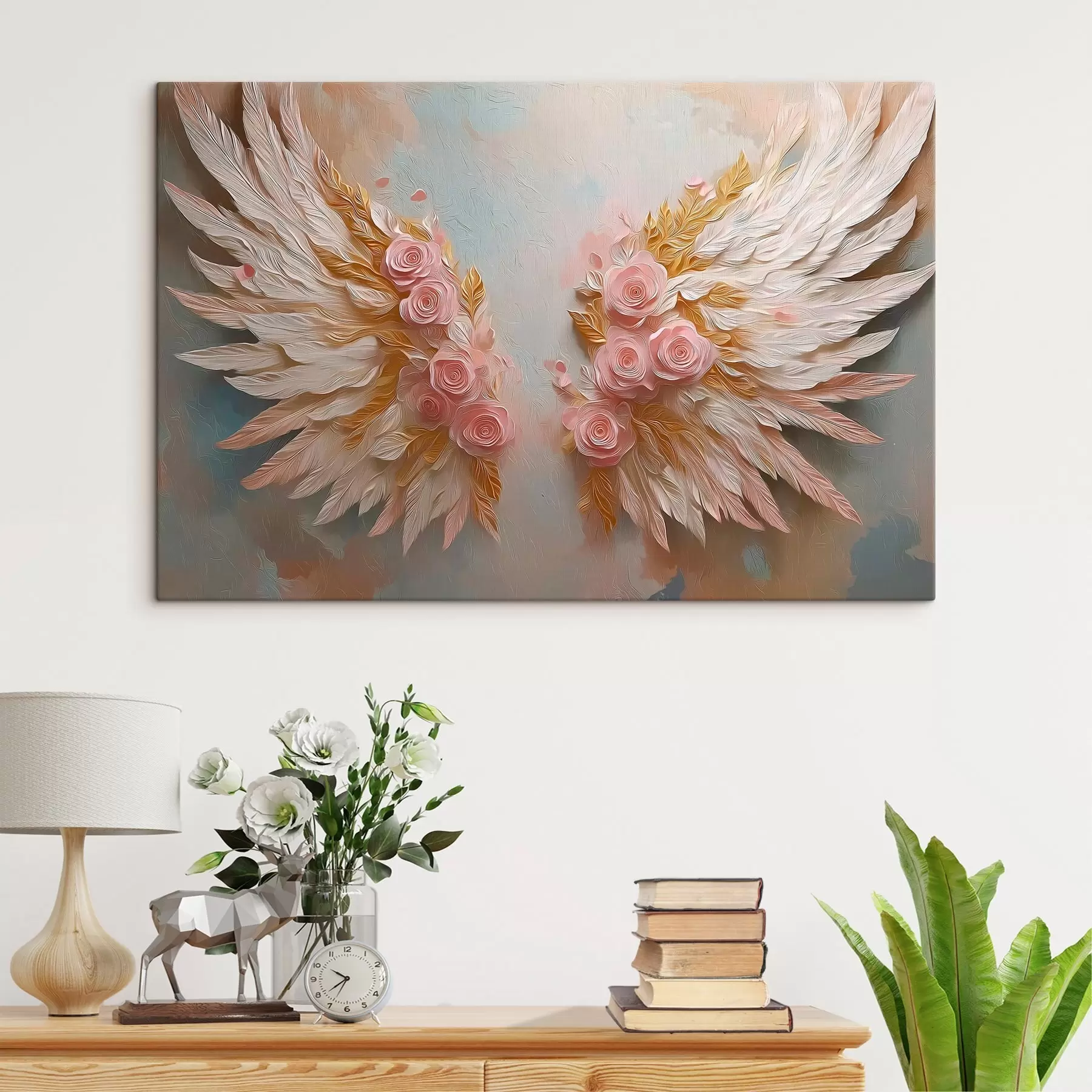 Paveikslėlis Sparnai geltonos ir rožinės spalvos s46551