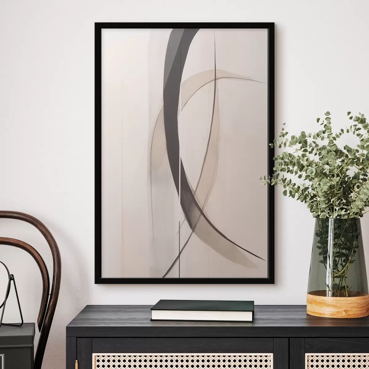 Plakatas Elegantiška kaligrafija. Abstrakcija f46468