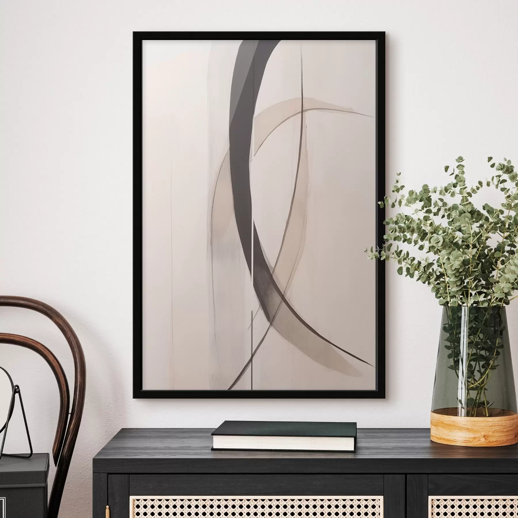 Fototapetai Elegantiška kaligrafija. Abstrakcija f46468