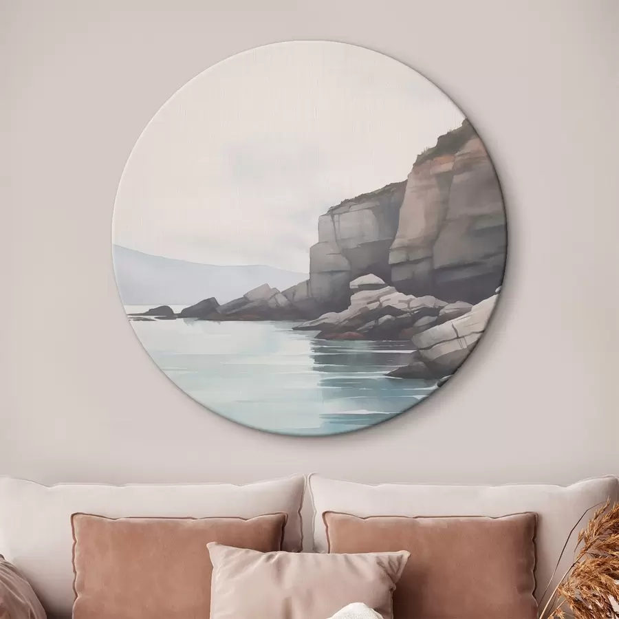 Paveikslėlis Uolėta pakrantė rūke r46464