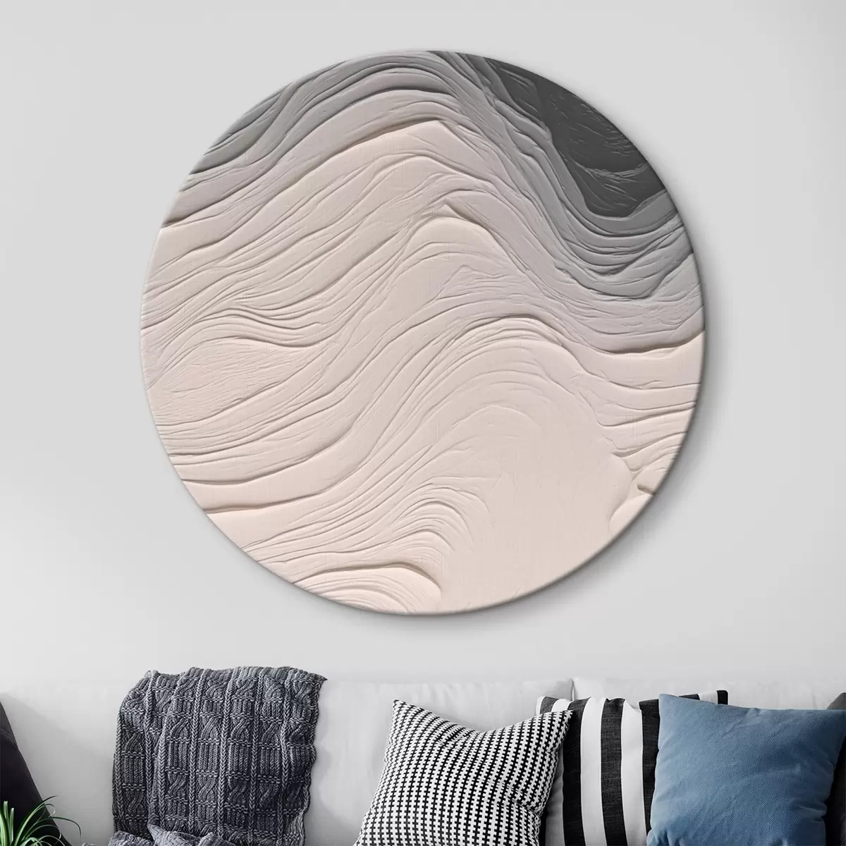 Apvalūs paveikslai Banguota tekstūra r46474