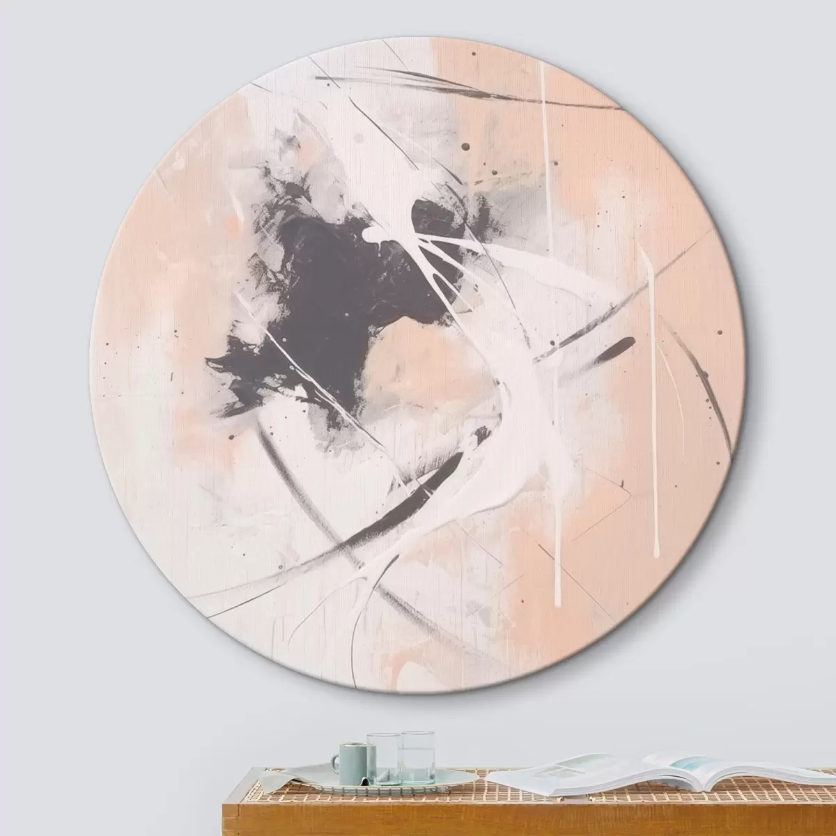 Apvalūs paveikslai Abstrakcija r46556