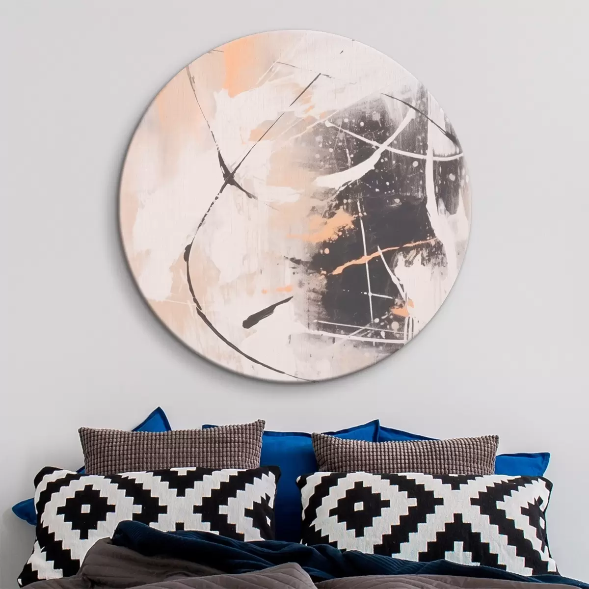 Apvalūs paveikslai Kontrastingas ekspresionizmas r46557