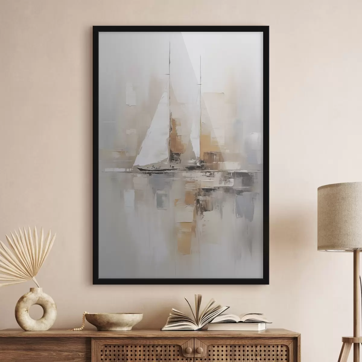 Plakatas Burlaivio abstrakcija f46566