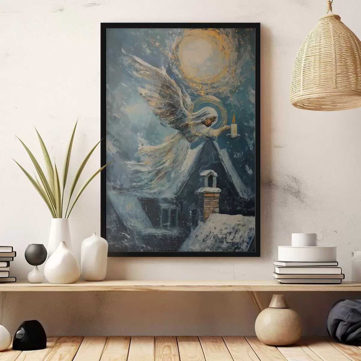 Plakatas Angelas virš namų f46600