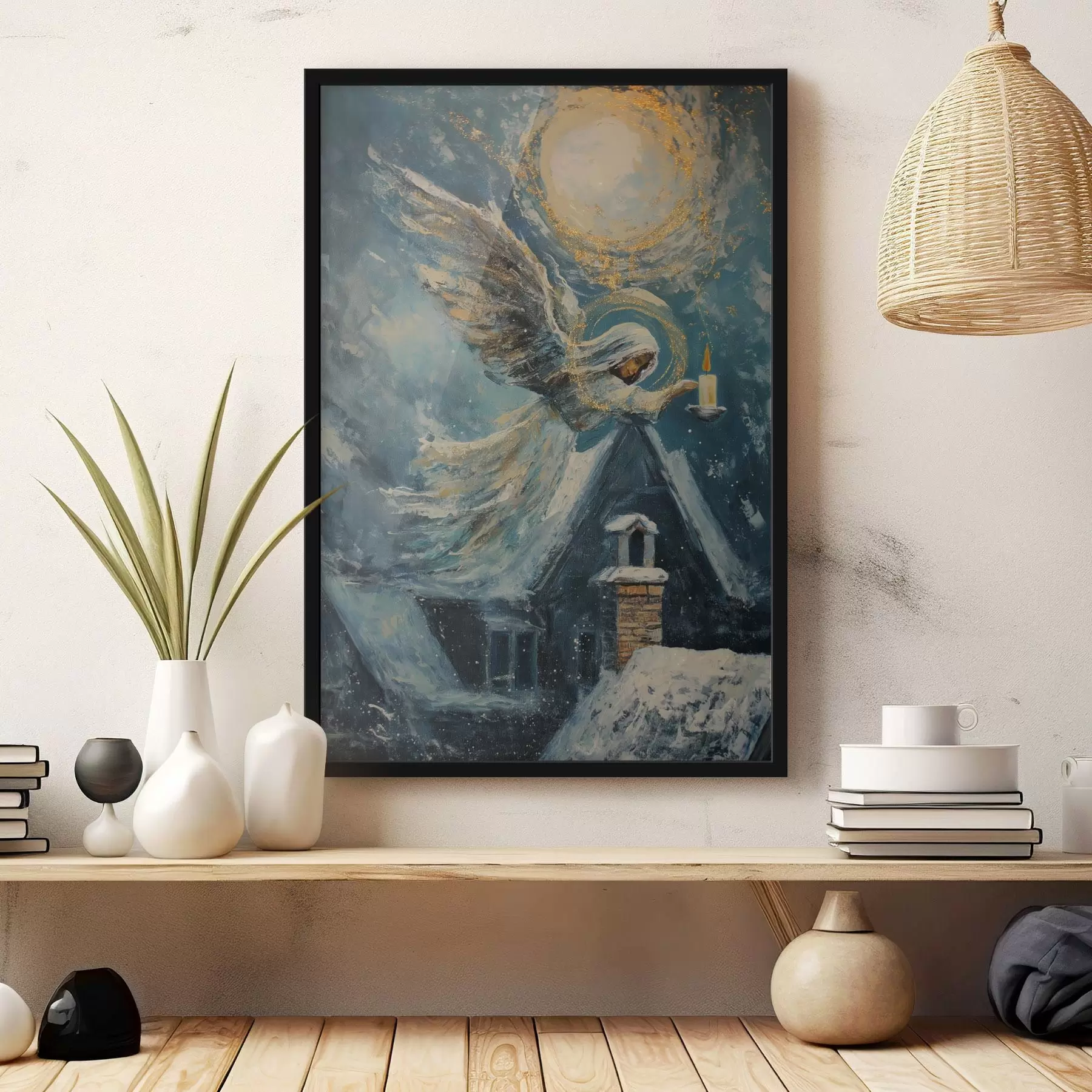 Fototapetai Angelas virš namų f46600